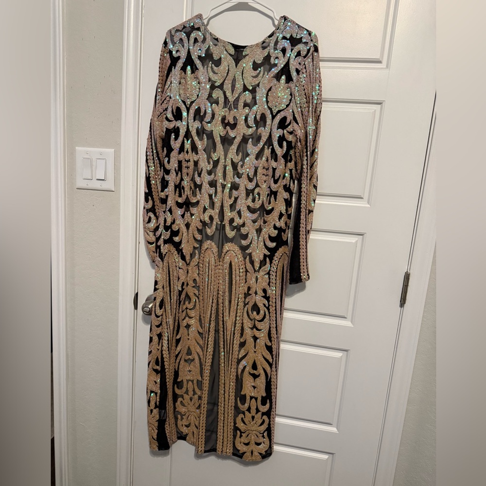 Western Duster: Southern Fried Sequin Duster - Picture 2 of 2